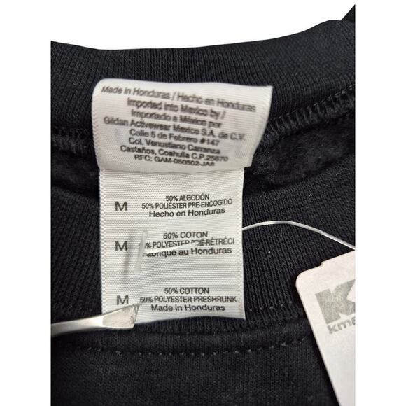 NWT VTG K-Mart Gildan Heavy Blend cot/poly Blk Sweatshirt Eagle graphic Sz M - Picture 4 of 6